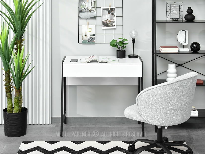 Masă PC Norway (alb + negru)