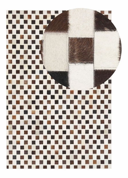 Covor 160x230 cm KYBE (patchwork maro)