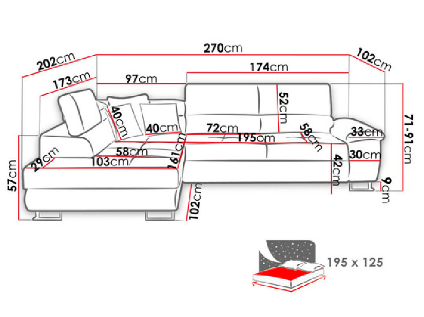 Kutna garnitura Alphard (D) (Zetta 297 + Zetta 297 + Evo 26)