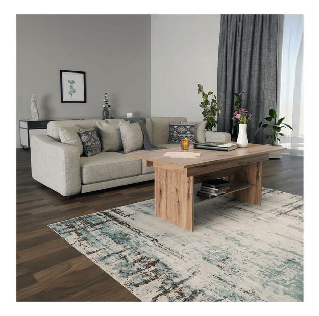 Rozkladací jedálenský stôl Likud (dub artisan) (pre 4-6 osôb)