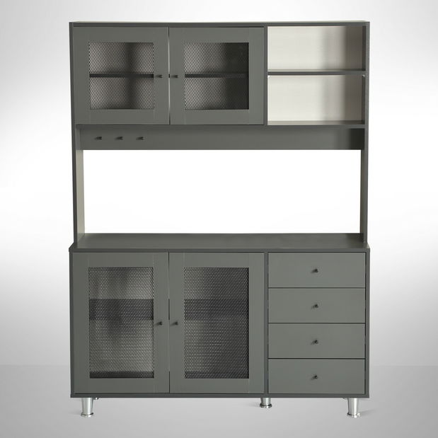 Kuhinjska vitrina Grandene 140 (antracit)