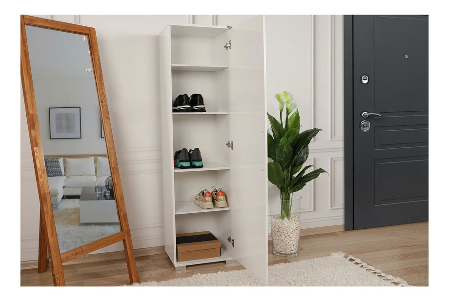 Ormar s policama Aderyn (bijela)