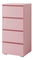 Komód Cortez C 7 (rózsaszín)