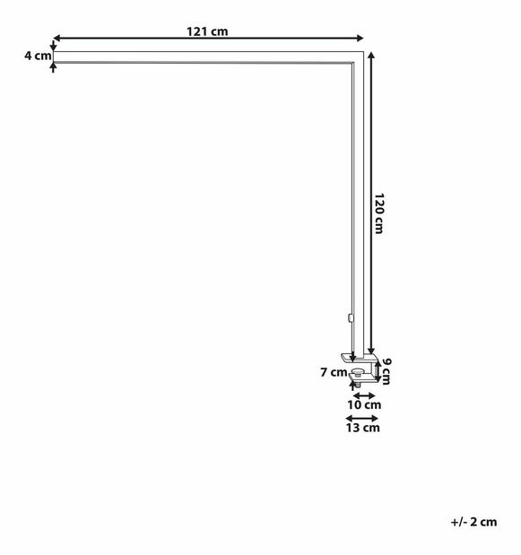 Lampă de masă Vagus (argintiu) 