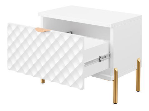 Noćni stolić Fetta 1SZ (bijela)