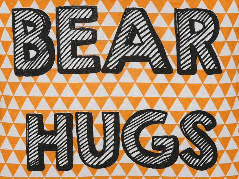 Sada 2 ozdobných vankúšov 40 x 40 cm Radzy (oranžová)