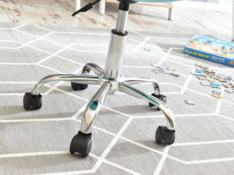 Gyerekszék Footy (kék fehér + króm)