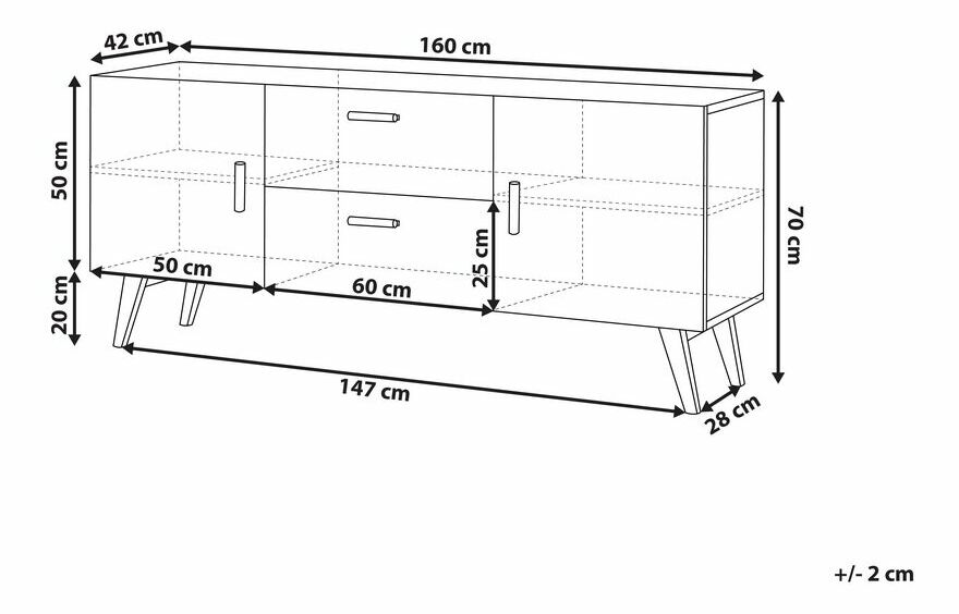 Comodă MESTO II (MDF) (alb)
