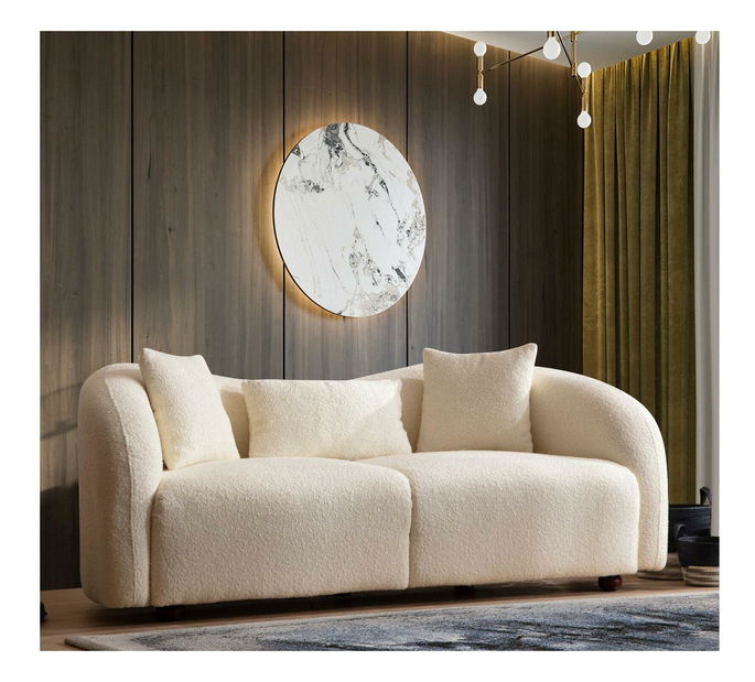 Canapea 2-locuri Venedikt (crem)