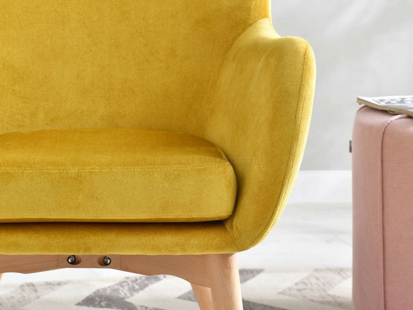 Fotel Leto (sárga + fekete)