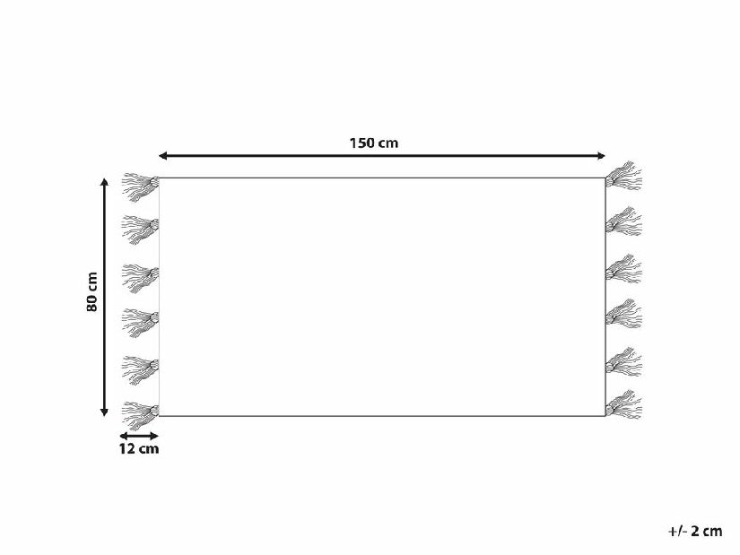 Tepih 80 x 150 cm Nig (crvena)