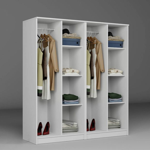 Dulap de haine Kentucky D (alb)