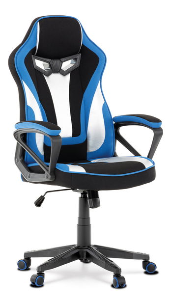 Fotoliu de birou/gaming Ynais-Y340-BLUE (Albastru + Negru + Argintiu)
