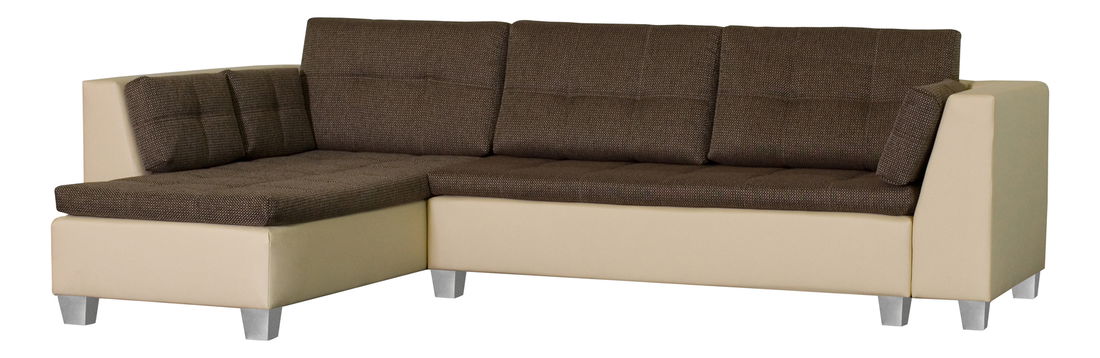Rohová sedačka BRW FENIX hnedo-béžová (P)