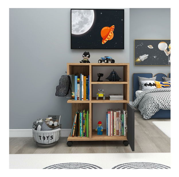 Fürdőszoba szekrény Rebooke (atlanti fenyő + antracit)