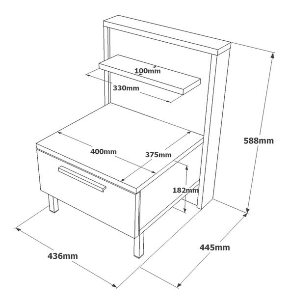 Éjjeliszekrény HMKO