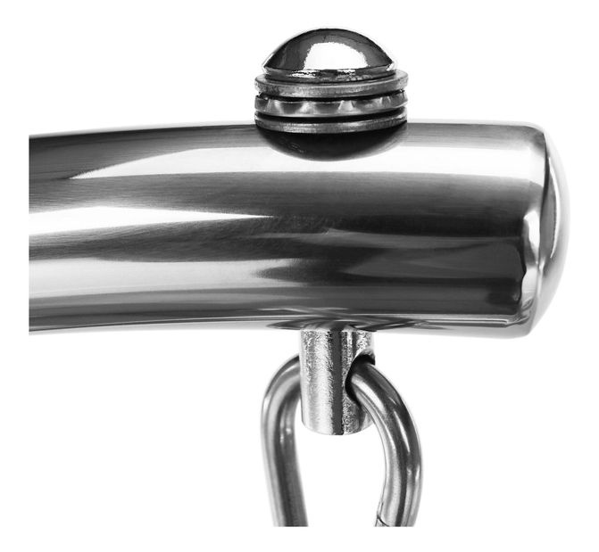 Viseća stolica za ljuljanje Belgica 3 (transparentna + srebrna + siva) 