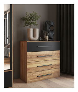 Komód Gamma (tölgy + fekete)