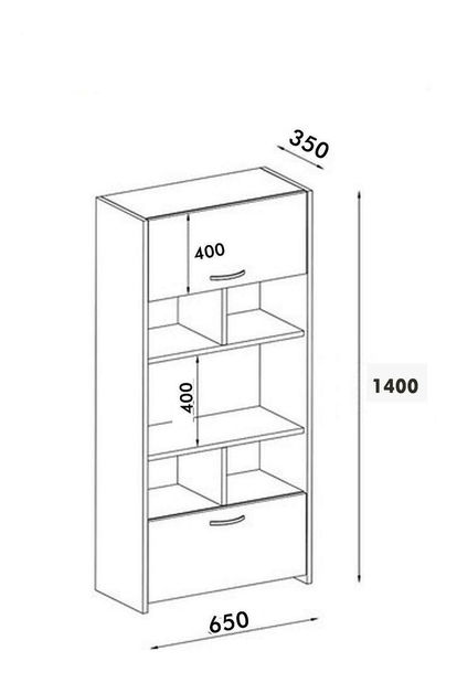 Regál Kisonu 3 (fehér) 