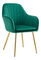 Blagovaonska fotelja Apasionado (smaragdna + zlatna) 