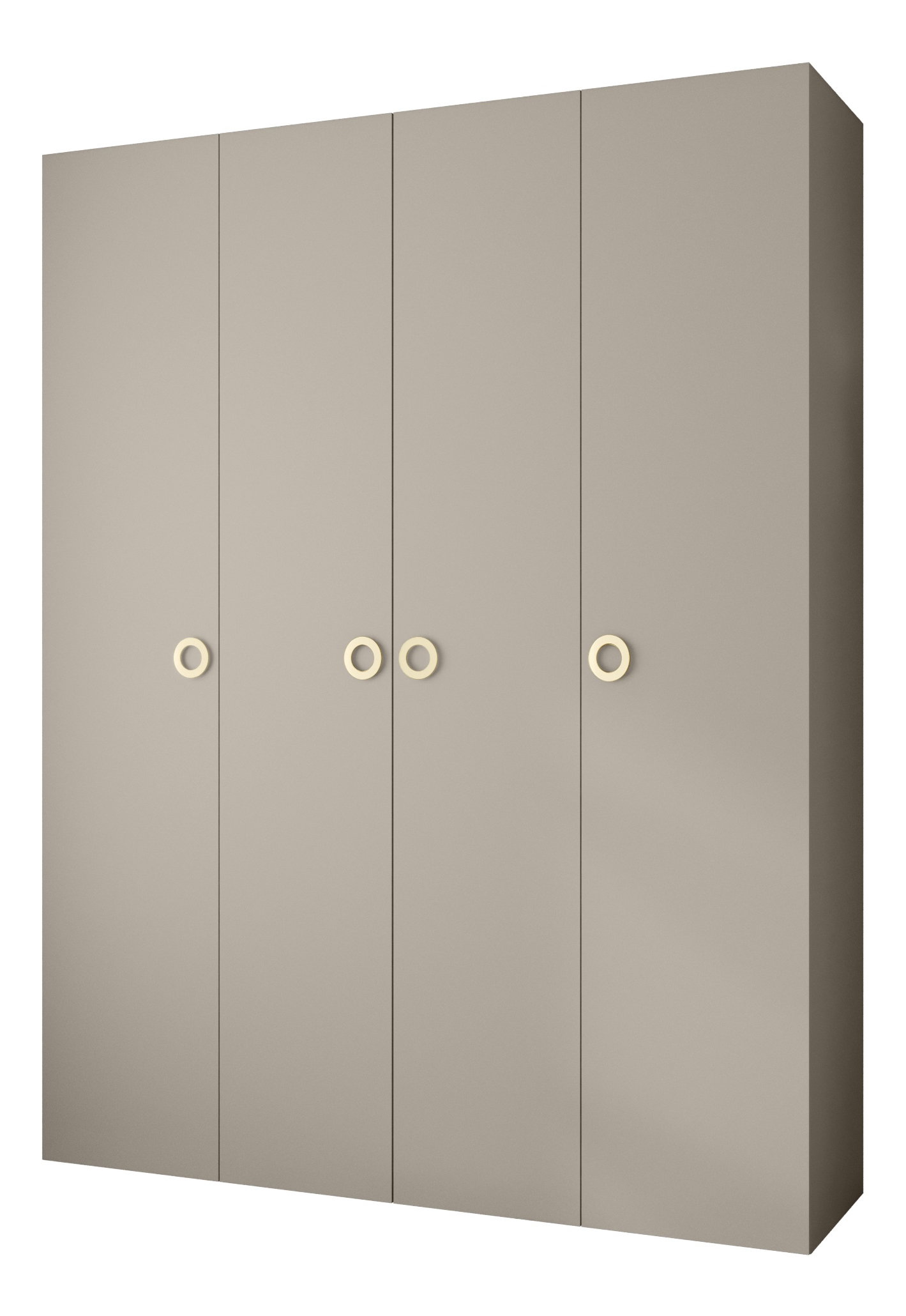 Šatníková skriňa 190 cm Carmela 50-1 (kašmír + zlatá)