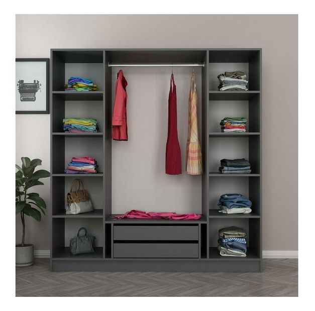Dulap de haine Kalia 5088 (antracit)