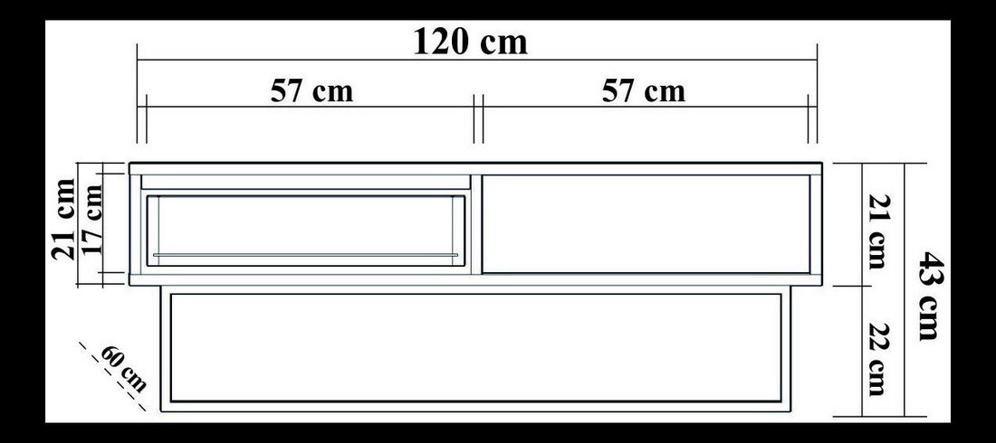 Set za dnevni boravak Laxi 8 (orah + crna)