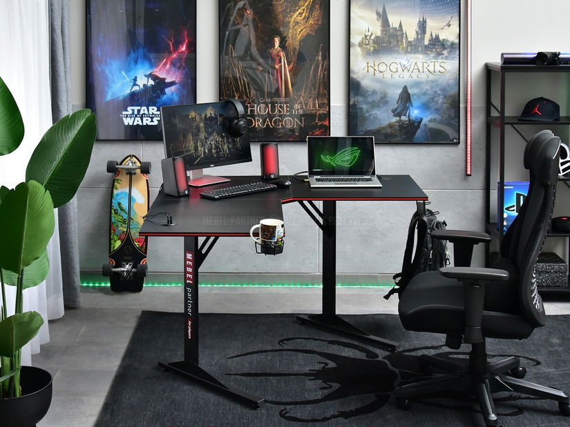 PC asztal Matts C (fekete)