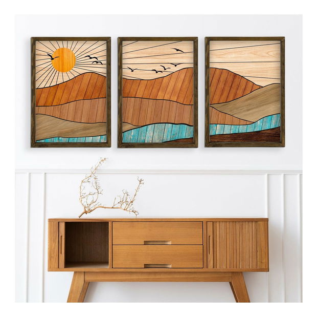 Poză decorativă înrămată Mobune 3 (multicolor) 