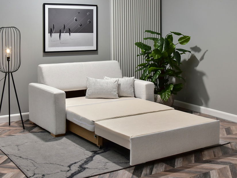 Canapea două locuri Modernos (cenușiu + fag)