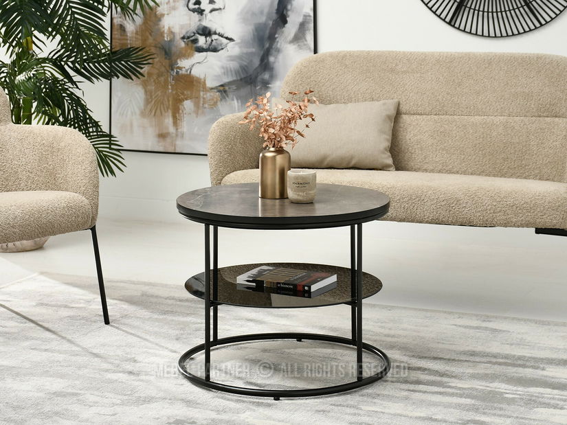 Dohányzóasztal Ringo (grafit + fekete)