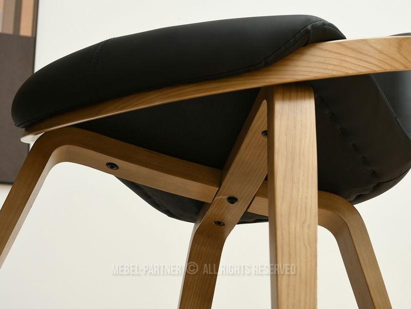 Stolička Lila K (čierna + dub)