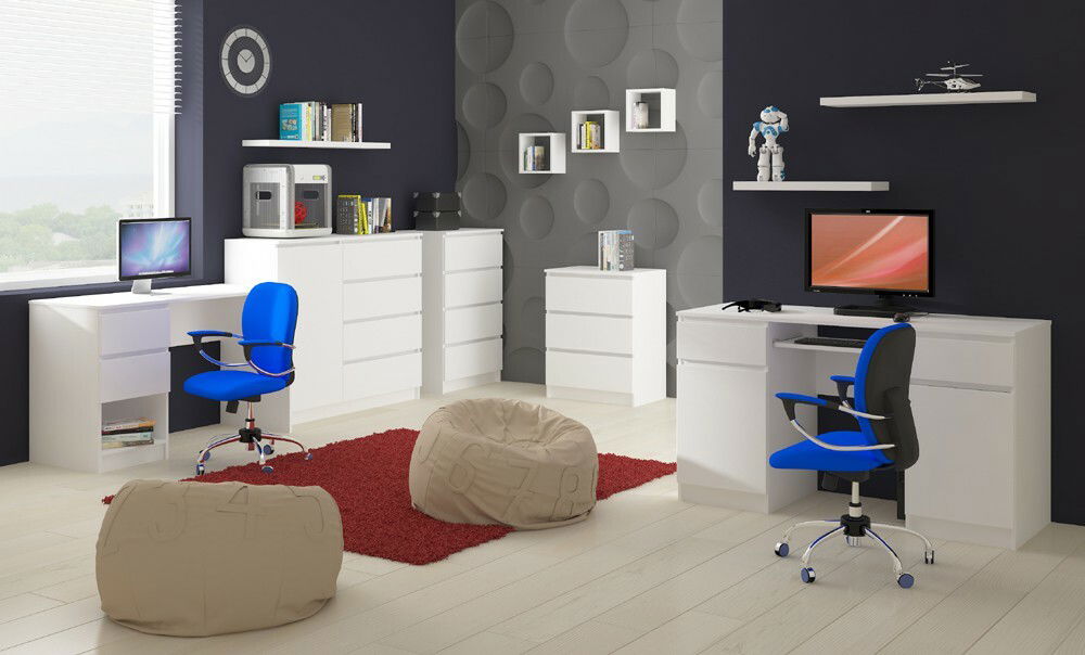 Raft de perete Kenzo (Alb)