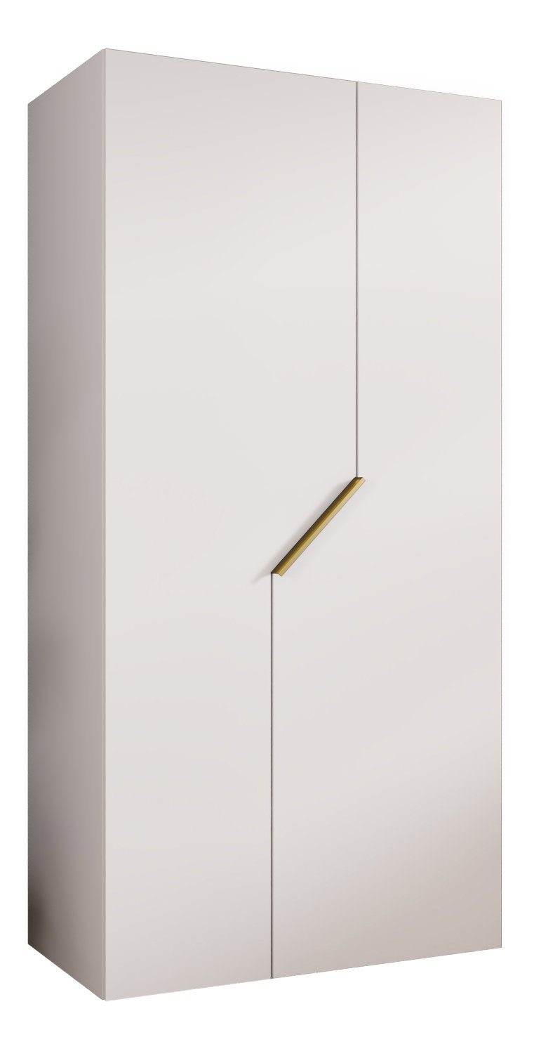 Ormar za garderobu Alaris 1 100 (bijela + zlatna)