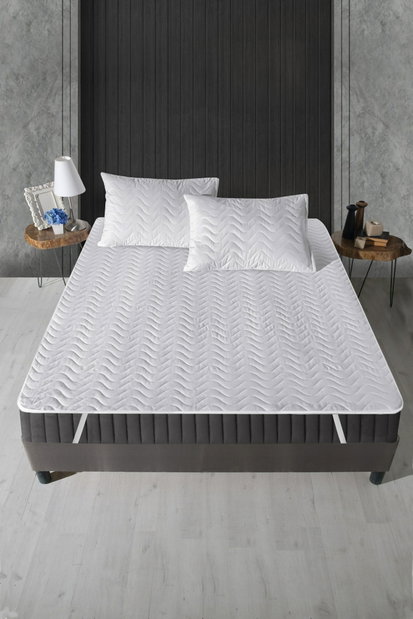 Protecție saltea 150 x 200 cm Quiztec (alb)