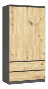 Ormar za garderobu Submarino (grafit + hrast artisan)