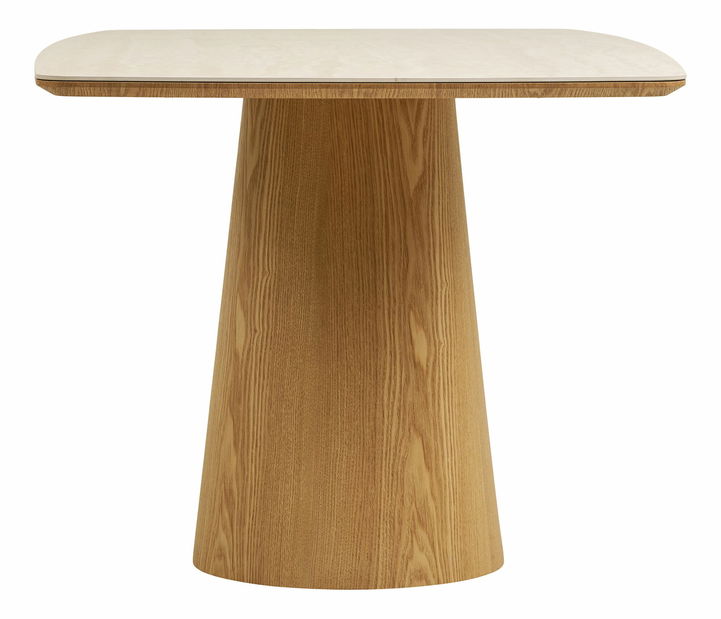 Jedálenský stôl Nealina 3 (prírodná + kamenná)