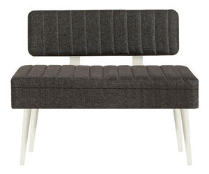 Klupa Vlasta 1 (bijela + antracit) (s prostorom za odlaganje)