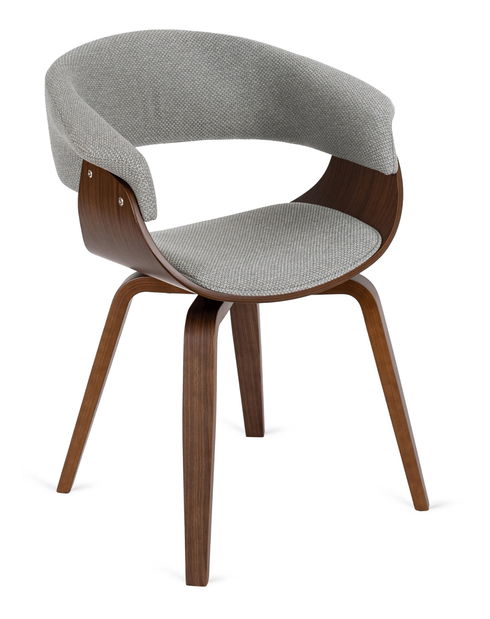 Blagovaonska stolica Generosas 2 (siva + orah) 