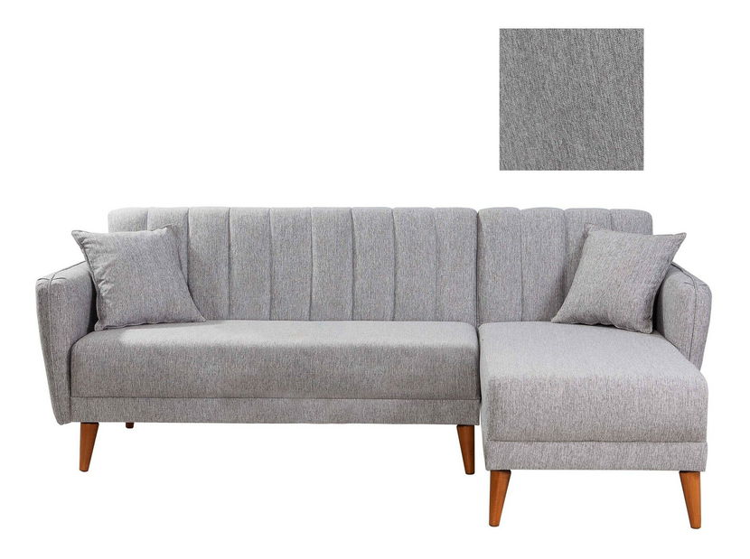 Rohová sedacia súprava Adrie (P) (Sivá)