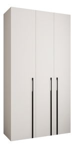 Dulap de haine 130 cm Carmela 40-3 (alb + Negru)