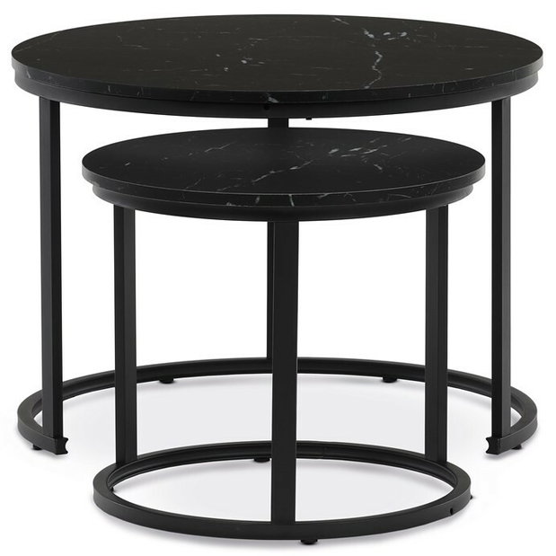 Set 2 ks konferenčných stolíkov Cetix (čierna)