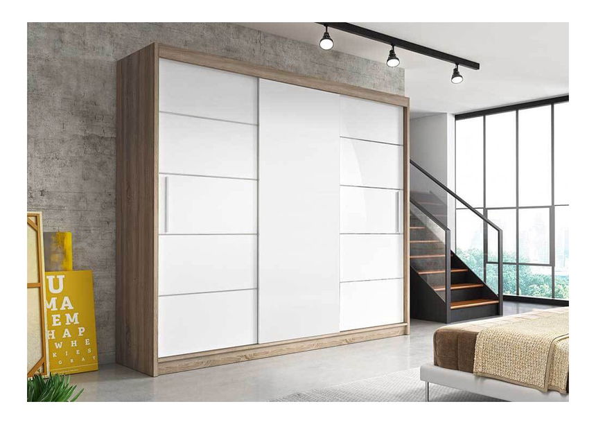 Ormar za garderobu Arrun (hrast sonoma + bijela) *rasprodaja