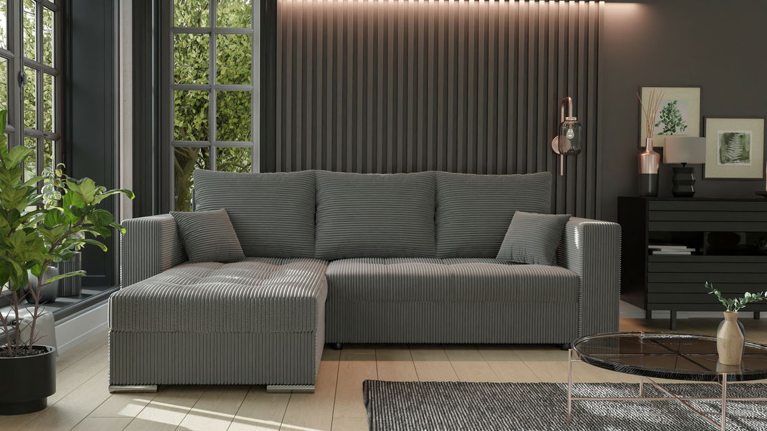 Kutna garnitura Josie (L) (siva)