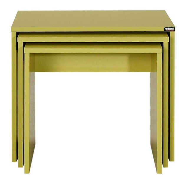 Dohányzóasztal szett (2 db.) Nimelo 3 (zöld)