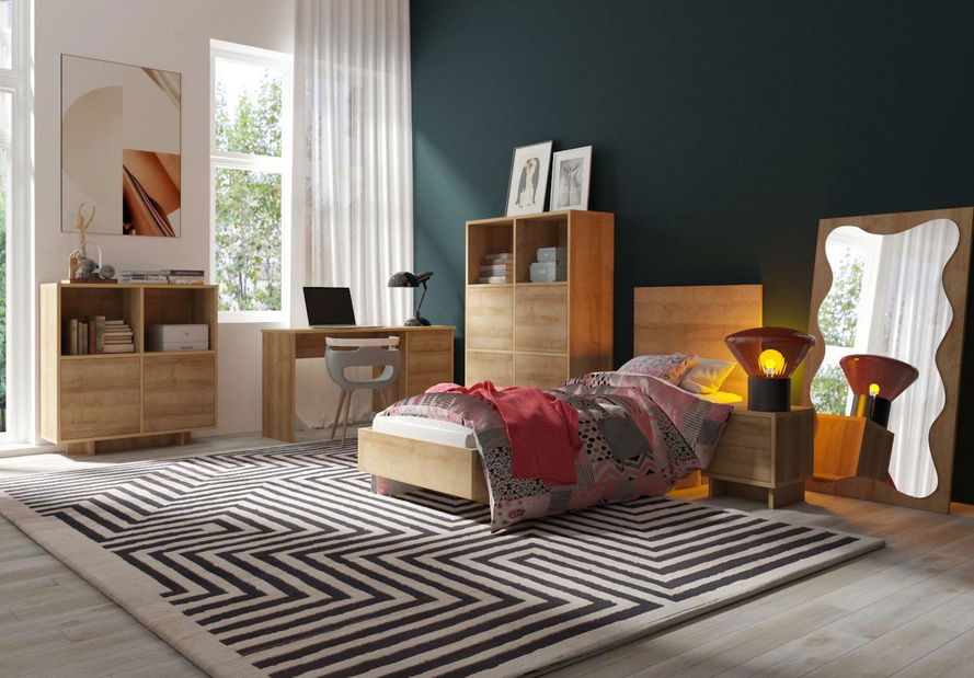 Zrkadlo Nustretta N10 (dub riviera)