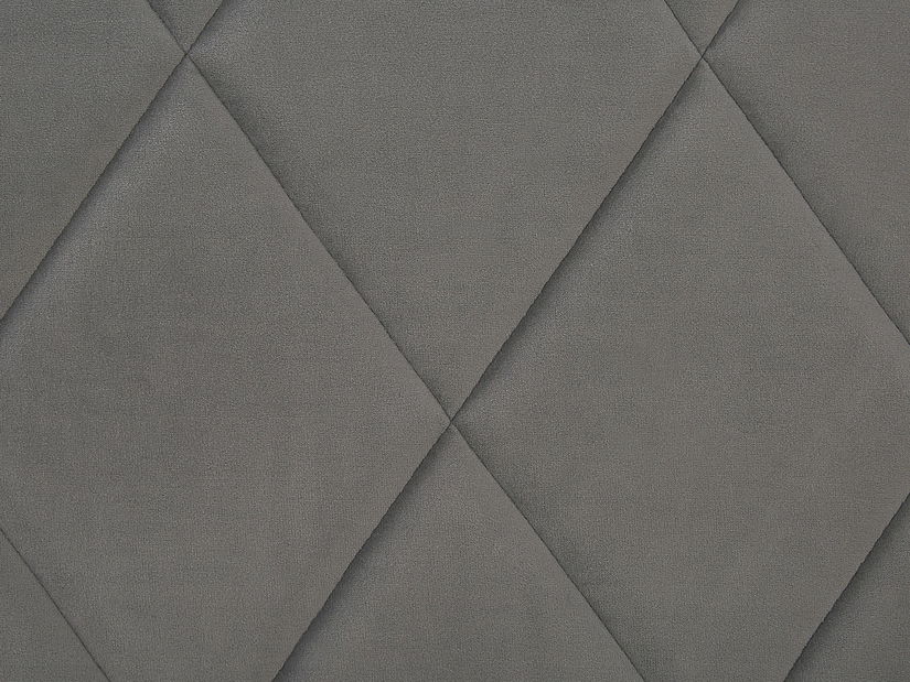 Pat matrimonial 180 cm ROFARIO (gri) (zamat) (cu somieră și sp. depozitare)