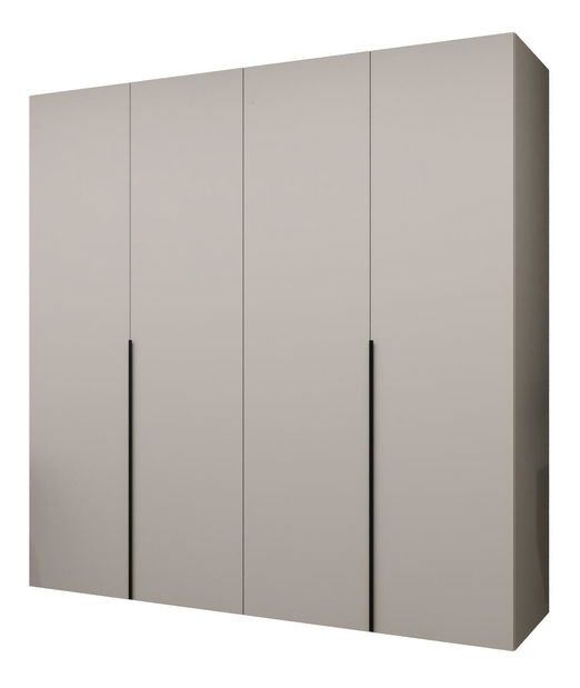 Šatníková skriňa 200 cm Alice 1 (kašmír + čierna)