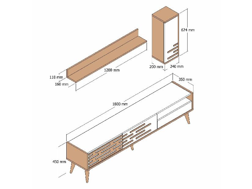 Mobilier living Tonase (Nuc + crem) 