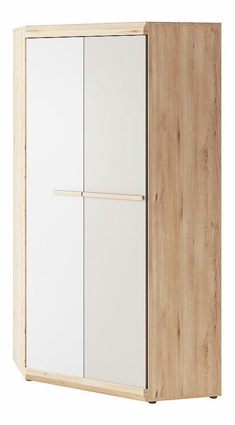 Rohová šatníková skriňa Hapton